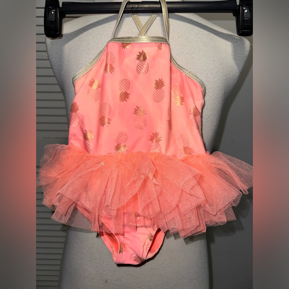 Child’s Pineapple tutu bathing suit sz 3T